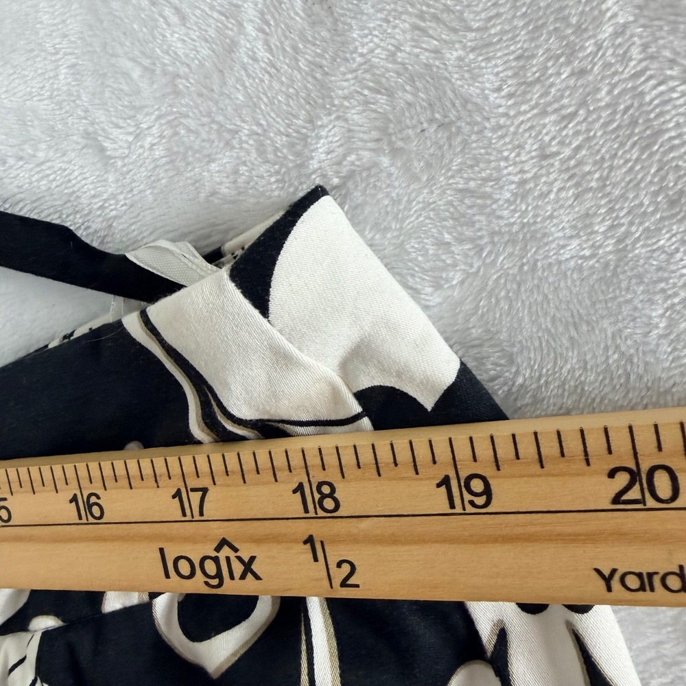 Floral A-Line Skirt Womens 18 Black White Excellent Cotton Blend‎ Knee unbranded - Picture 2 of 9